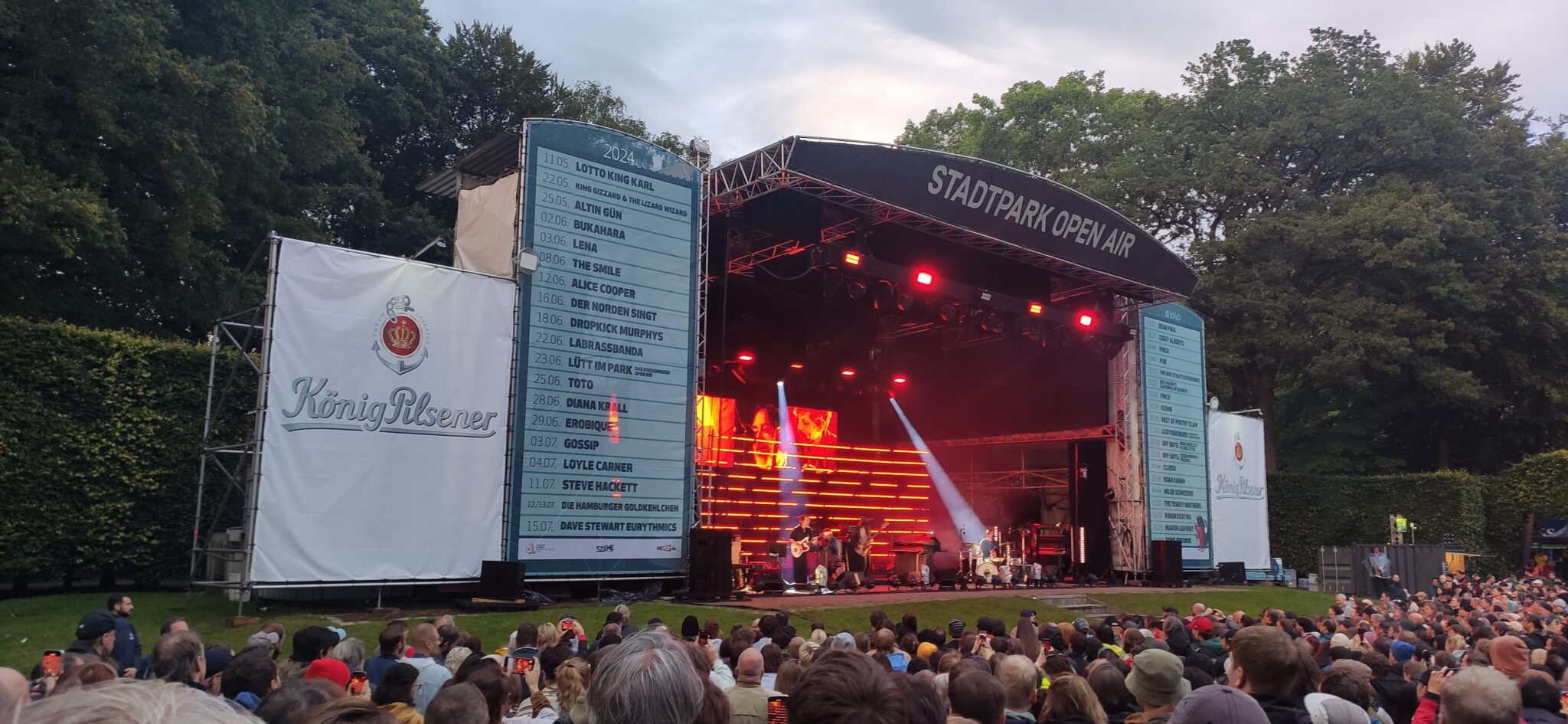 The Smile live at Stadtpark Open Air in Hamburg on 8th June 2024