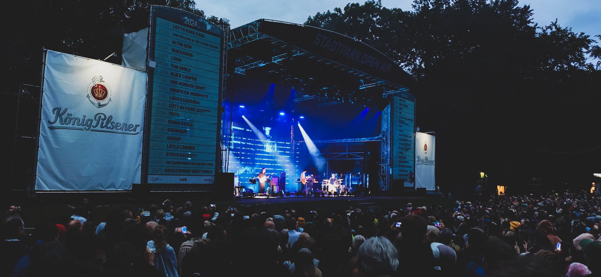 The Smile live at Stadtpark Open Air in Hamburg on 8th June 2024